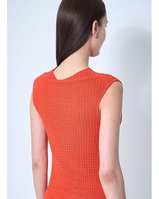 Kiko Kostadinov Red Vecto Knit Dress
