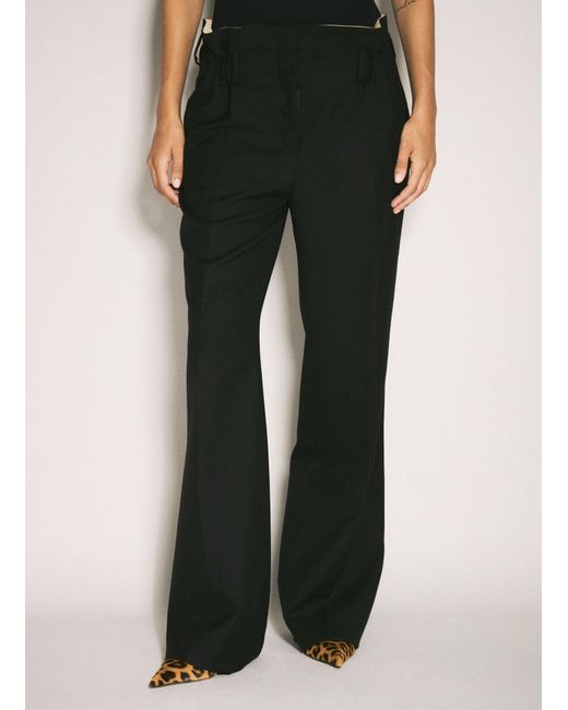 Prada Black Wool Gabardine Pants