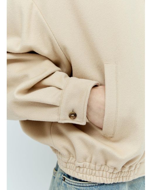 Miu Miu Natural Velour Blouson Jacket