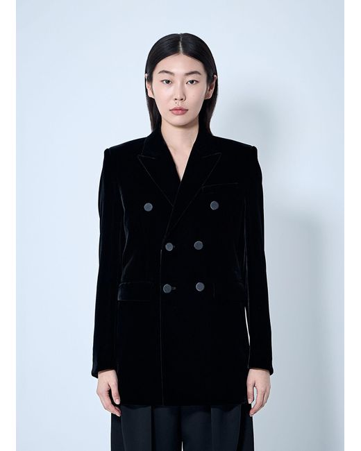 Saint Laurent Black Velvet Blazer