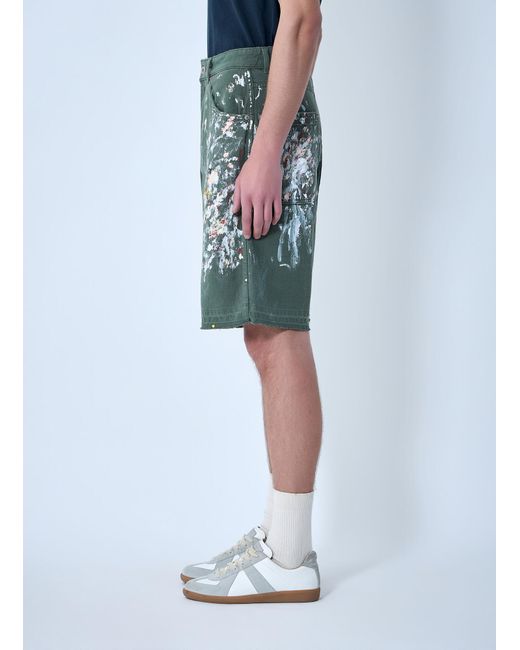 GALLERY DEPT. Blue Platoon Painter Shorts for men