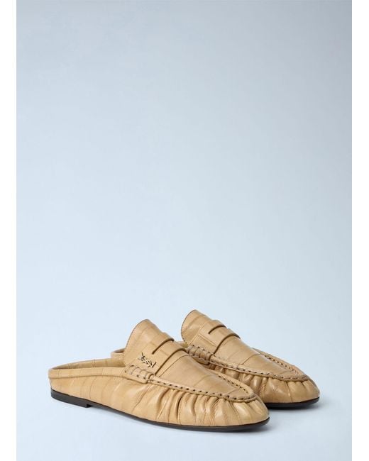 Saint Laurent White Le Loafers Mules