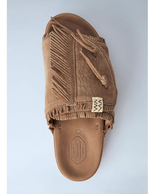Visvim Blue Christo Shaman Folk Sandals for men