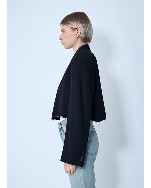 Balenciaga Blue Cut-Off Blazer