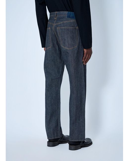 Visvim Blue Social Sculpture 01 Wide Mud Jeans for men