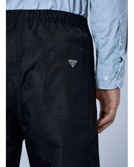 Prada Blue Elasticated Waist Trousers for men