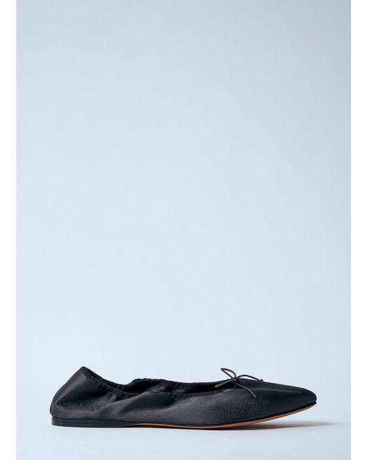 The Row Black Hereditas Ballerina Pumps
