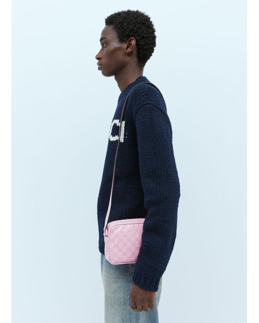 Gucci Blue Gg Crystal Mini Shoulder Bag for men