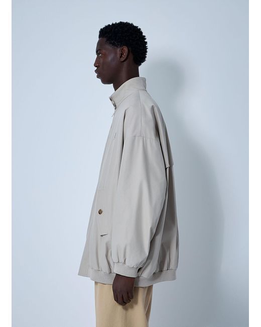 Miu Miu Gray Panama Blouson Jacket for men