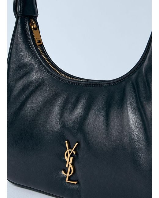 Saint Laurent Blue Mini Hobo Shoulder Bag