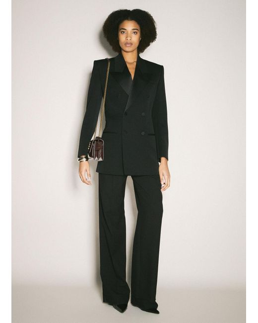Saint Laurent Green Tuxedo Blazer