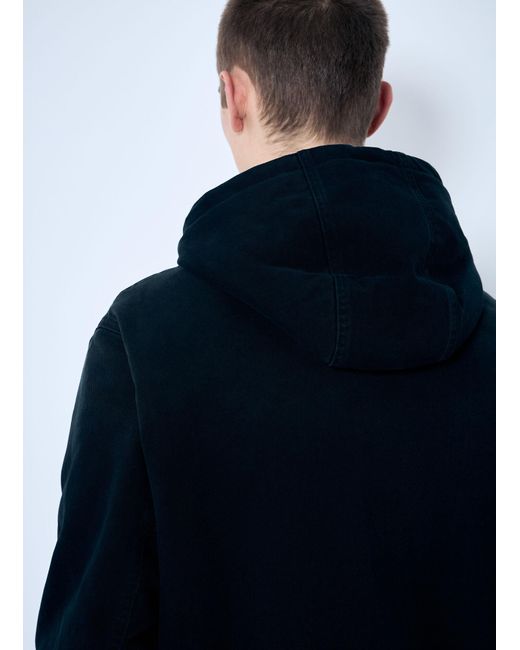 Prada Blue Denim Hooded Jacket for men