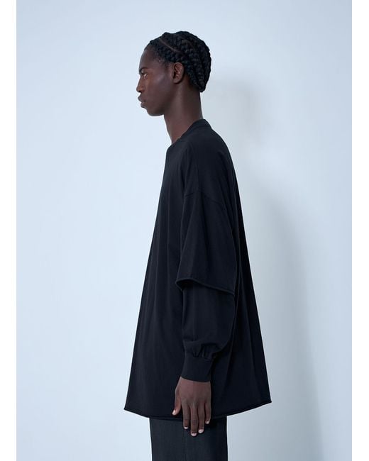 Rick Owens Blue Drkshdw Tommy Hustler Sweat T-Shirt for men