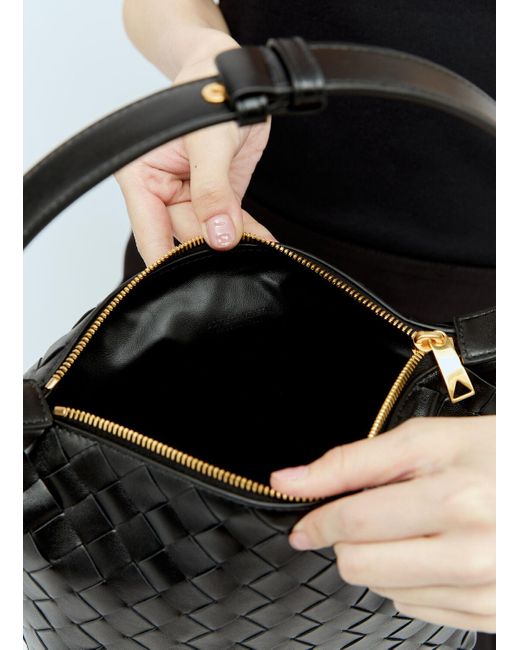 Bottega Veneta Black Mini Wallace Shoulder Bag