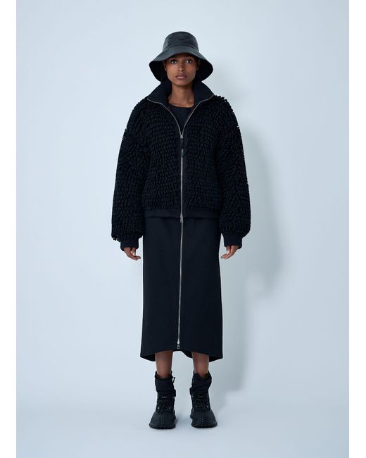 Moncler x Edward Enninful Blue Zip-Up Midi Skirt
