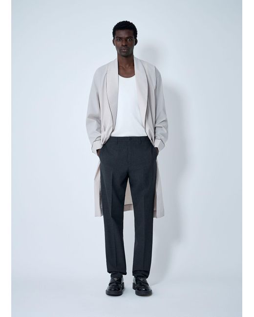 Prada Blue Wool Tailored Pants for men