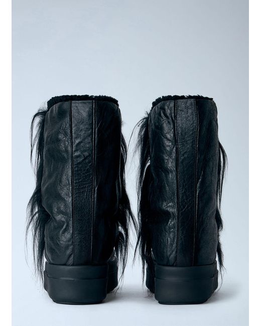 Rick Owens Blue Fringed Mega Bumper Lunar Boots for men