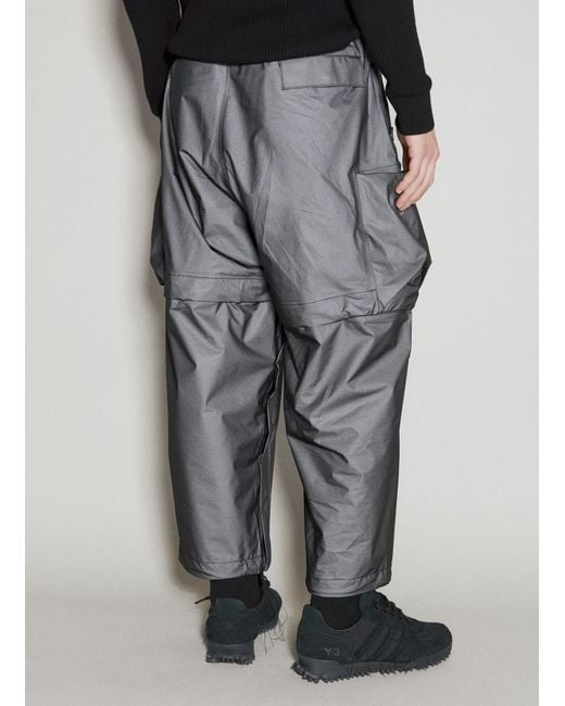 Y-3 Gray Gtx Ripstop Cargo Pants for men