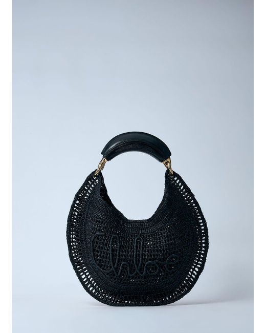 Chloé Blue Chloã Summer Banana Hobo Shoulder Bag