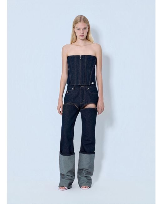 Jean Paul Gaultier Blue Denim Corset
