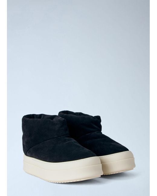 Rick Owens Blue Mega Bumper Platform Boots for men