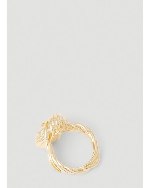 Bottega Veneta Natural Twisted Knot Ring