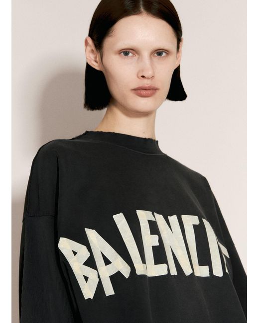 Balenciaga Black Double Front T-shirt
