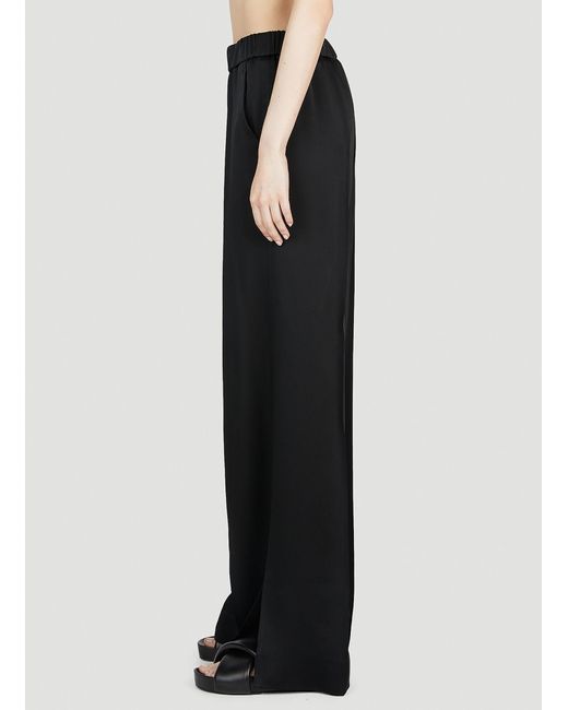 Jil Sander Black Split Cuff Pants