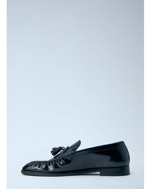 The Row Black Leather Loafers for men