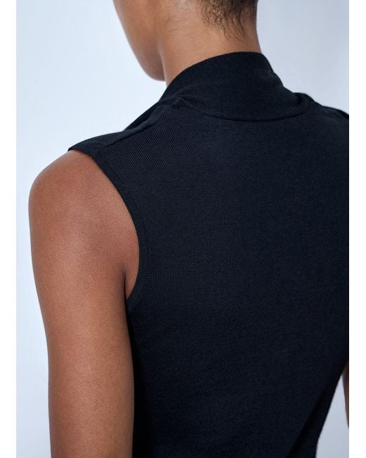 Lemaire Blue Asymmetrical Vest