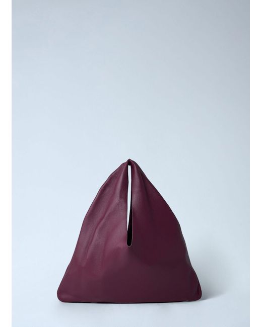 The Row Purple Small Bindle Shoulder Bag