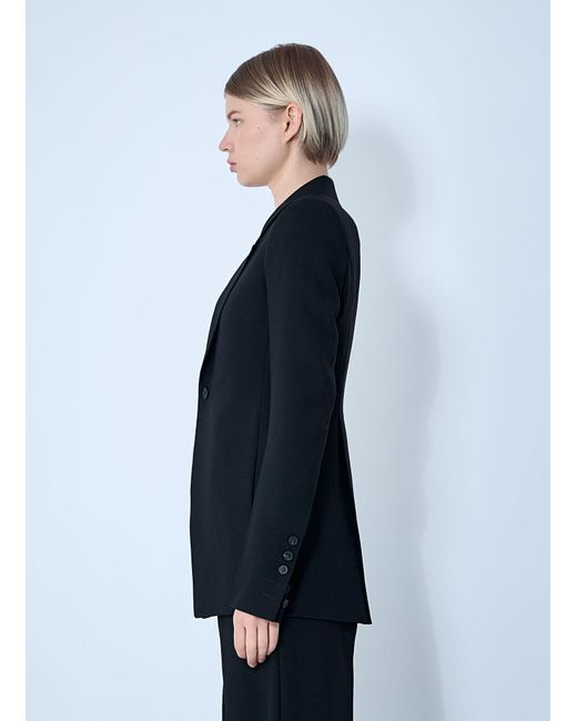 Rick Owens Blue Extreme Soft Single-Breasted Blazer