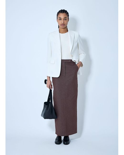 Max Mara Multicolor Tailored Midi Skirt
