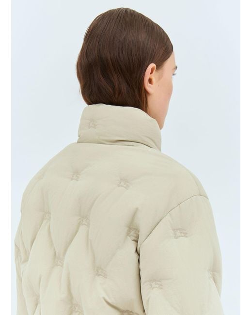 Burberry Natural Ekd Nylon Down Jacket