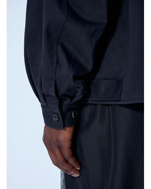 Ssstein Blue Sulfur Dyed Brush Chino Zip Jacket for men