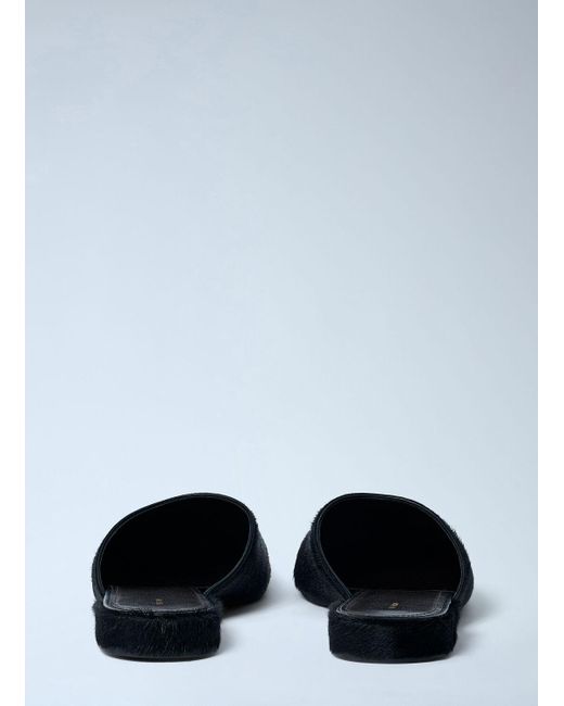 The Row Black Penelope Mules