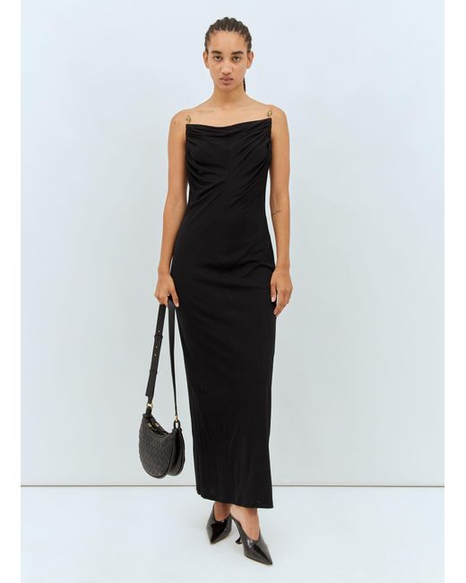 Bottega Veneta Black Viscose Jersey Dress