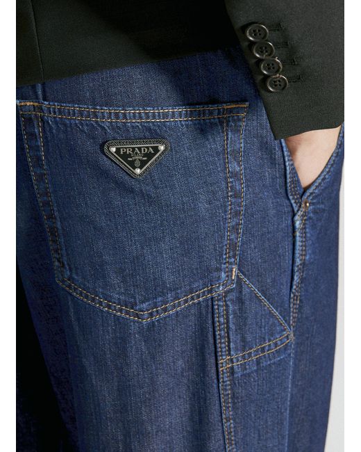 Prada Blue Lightweight Jeans for men