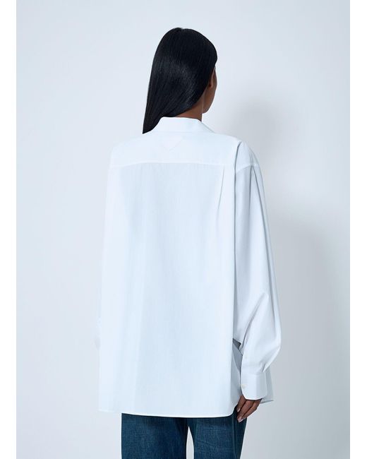 Prada White Poplin Shirt
