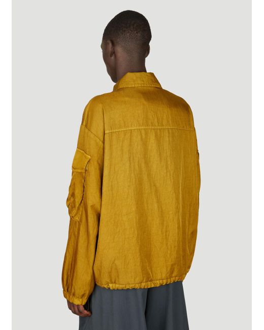 Dries Van Noten Yellow Overdyed Jacket for men