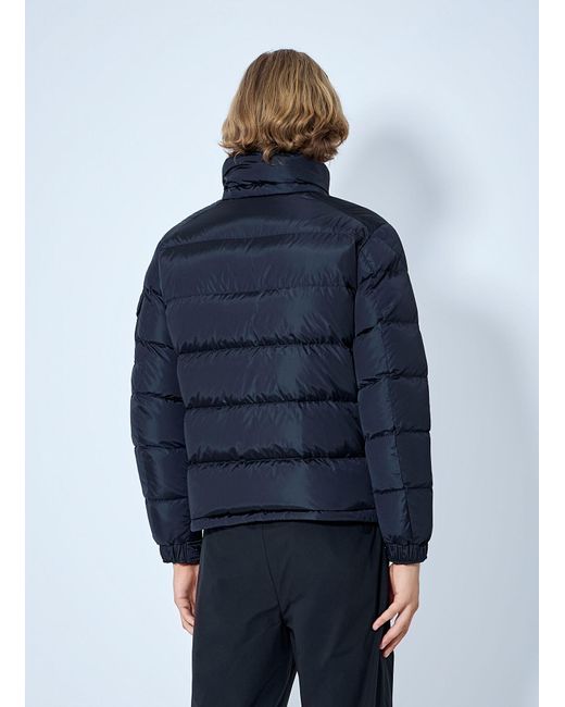 Moncler Blue Maya Matte Short Down Jacket for men