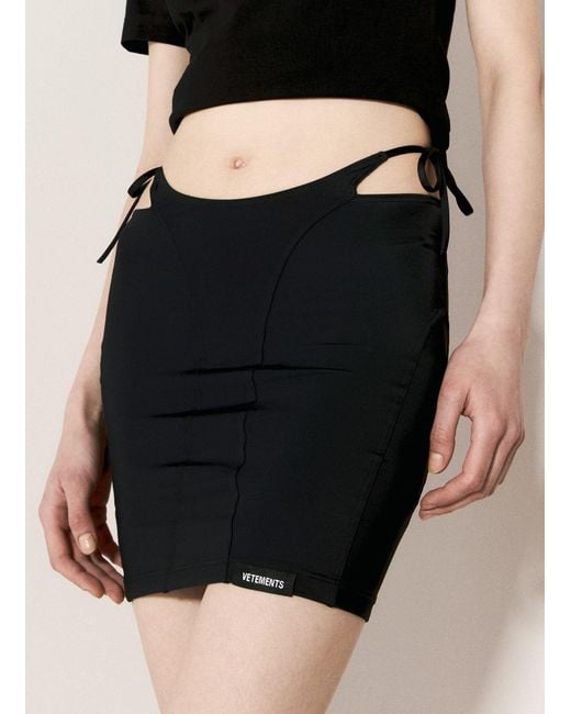 Vetements Black Deconstructed Bikini Skirt