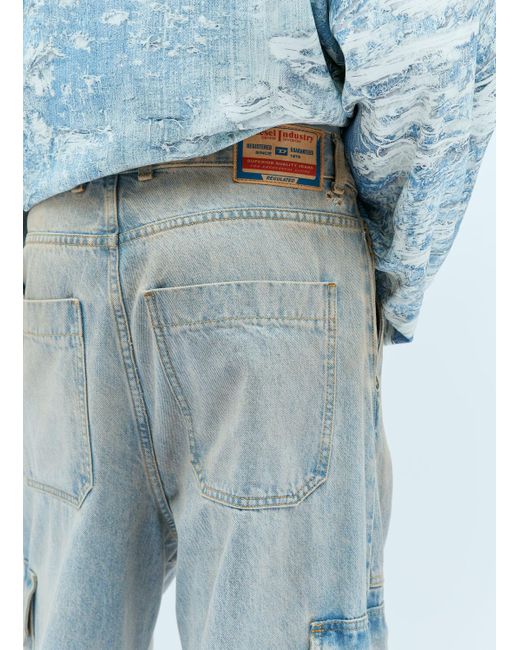DIESEL Blue D-sire Cargo Jeans