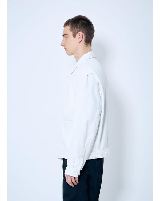 Dries Van Noten White Veper Jacket for men