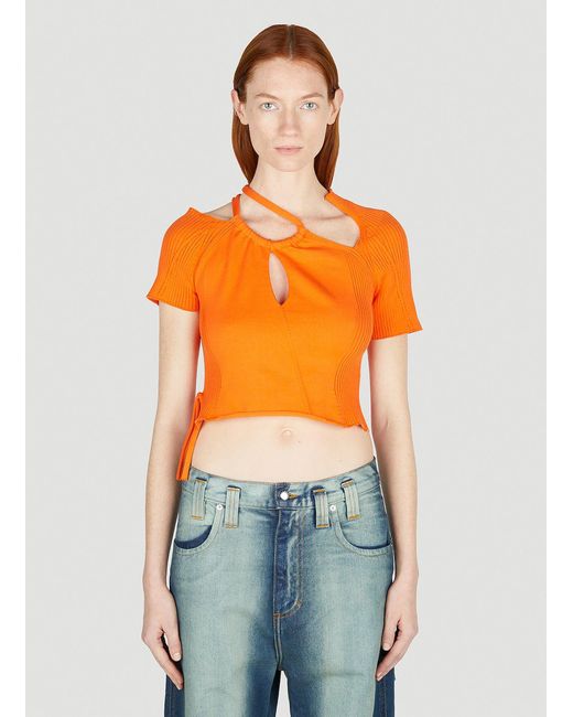 OTTOLINGER Orange Loop Top