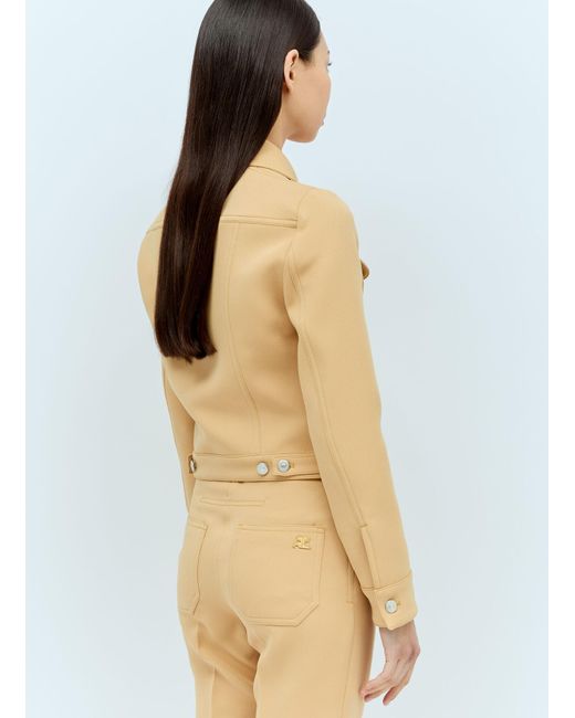 Courreges Natural Twill Tucker Jacket