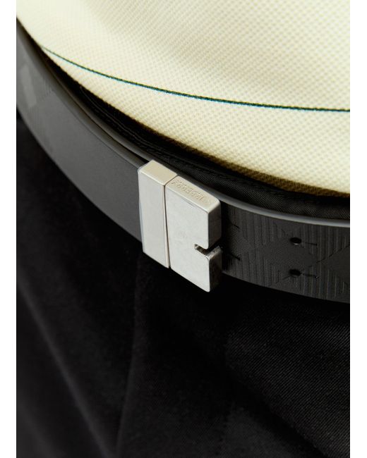 Burberry Black Reversible B Cut Leather Belt for men