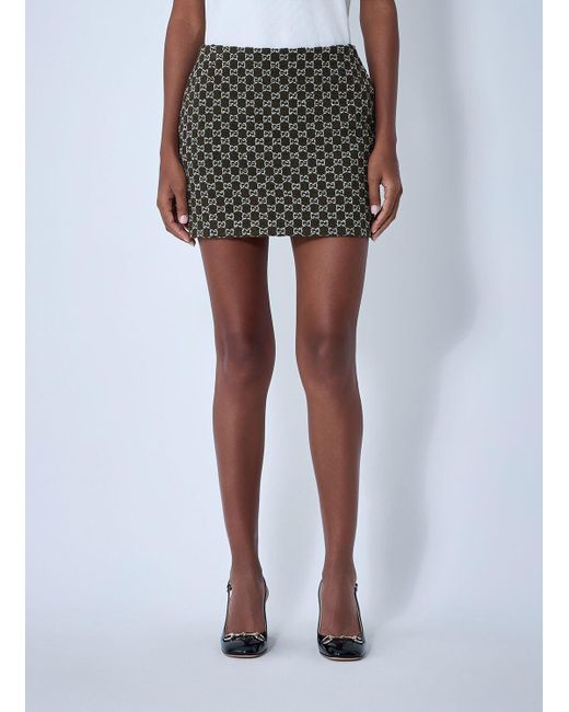 Gucci Multicolor Gg Bouclã Mini Skirt