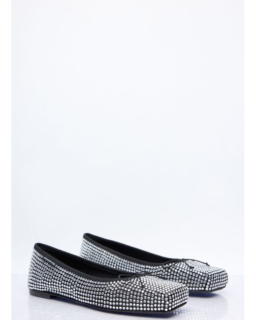 Alexander Wang White Billie Ballerina Flats