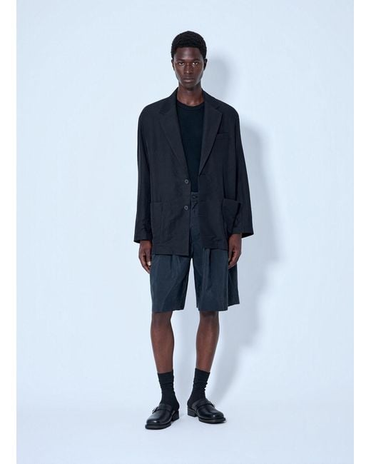 Ssstein Blue Single Breasted Jacket for men